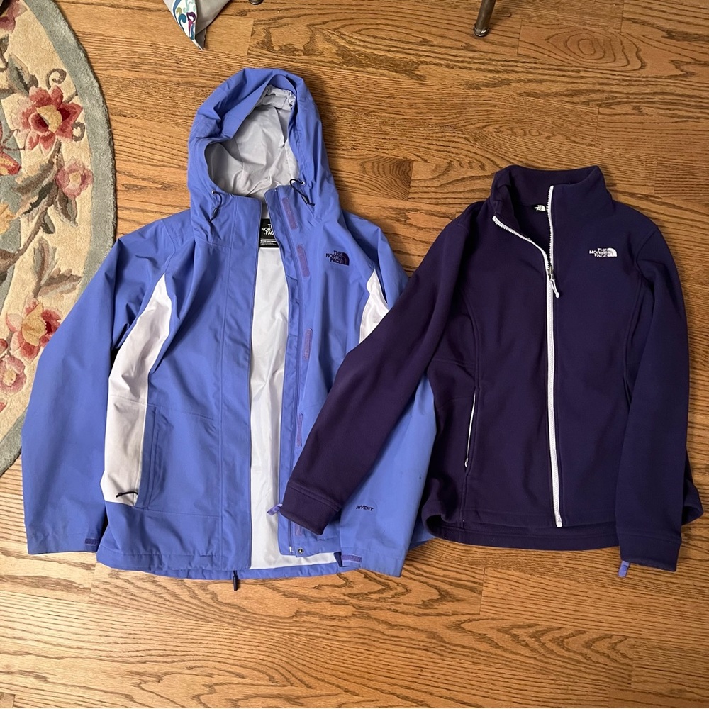 The North Face Jacket women’s Large Purple all weather HYVENT coat